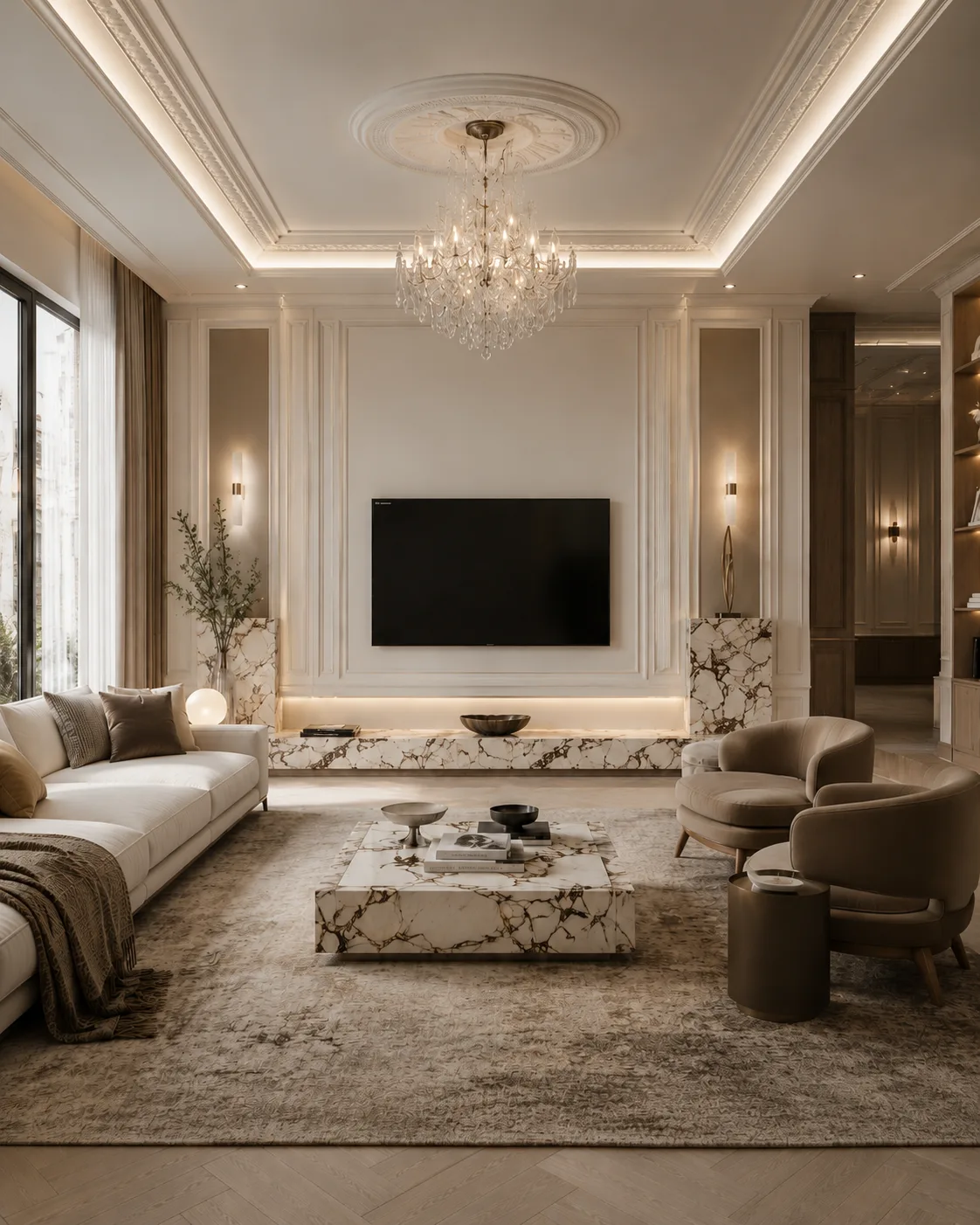 Réagencement complet d'un appartement par un architecte d'intérieur