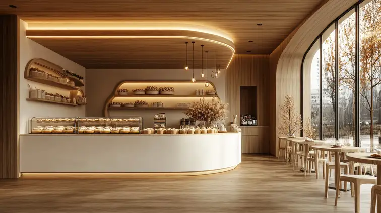Création d'une boulangerie neuve par un architecte