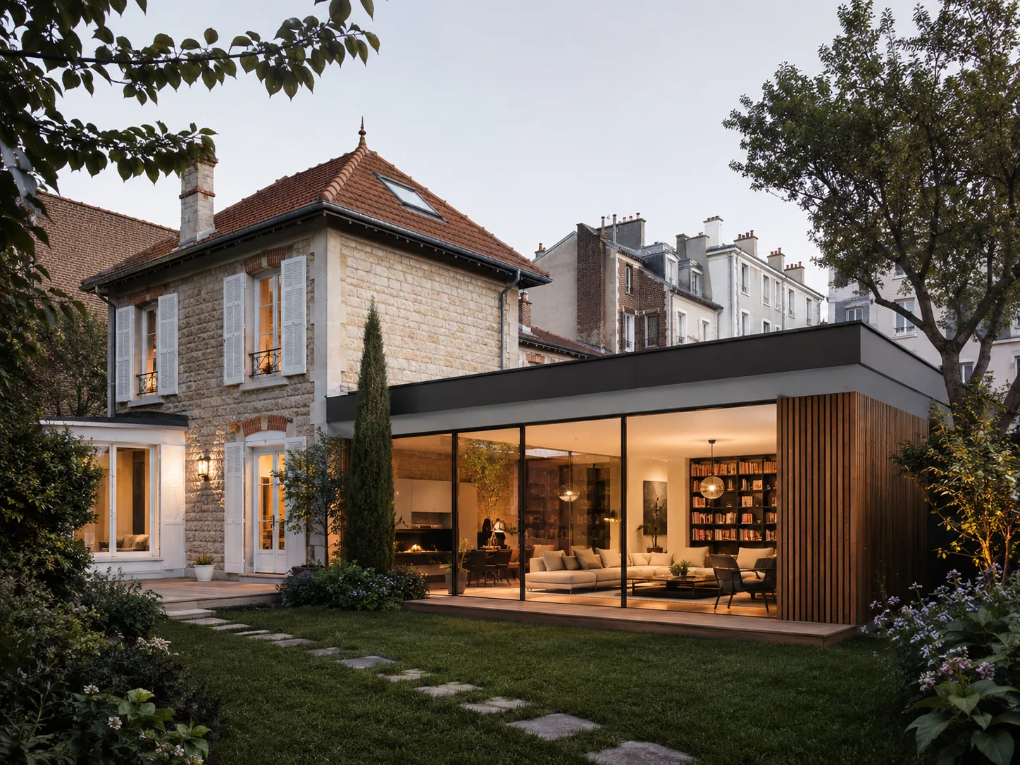 Extension de pavillon aux Hauts d'Issy à Issy-les-Moulineaux sous PLUi GPSO