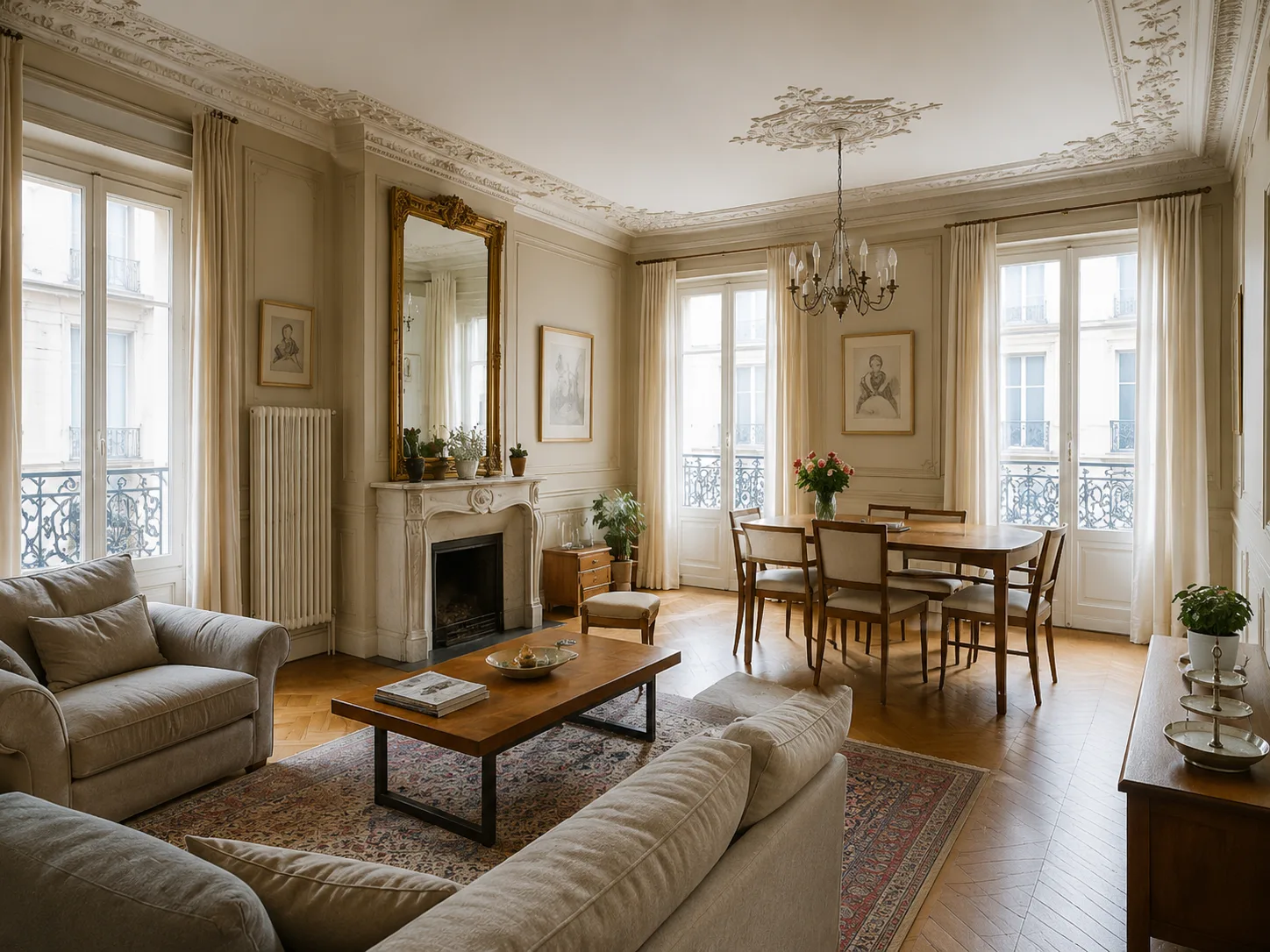 Rénovation d'appartements et copropriétés haussmanniennes à Vincennes