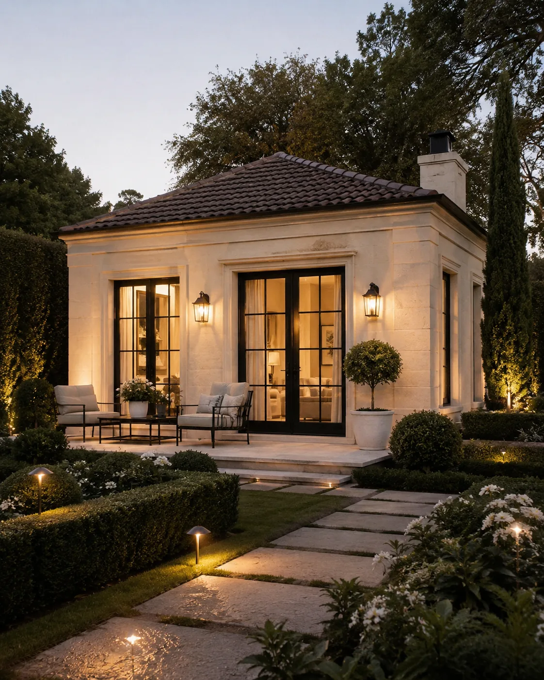 Bungalow installé durablement dans un jardin et soumis à déclaration préalable