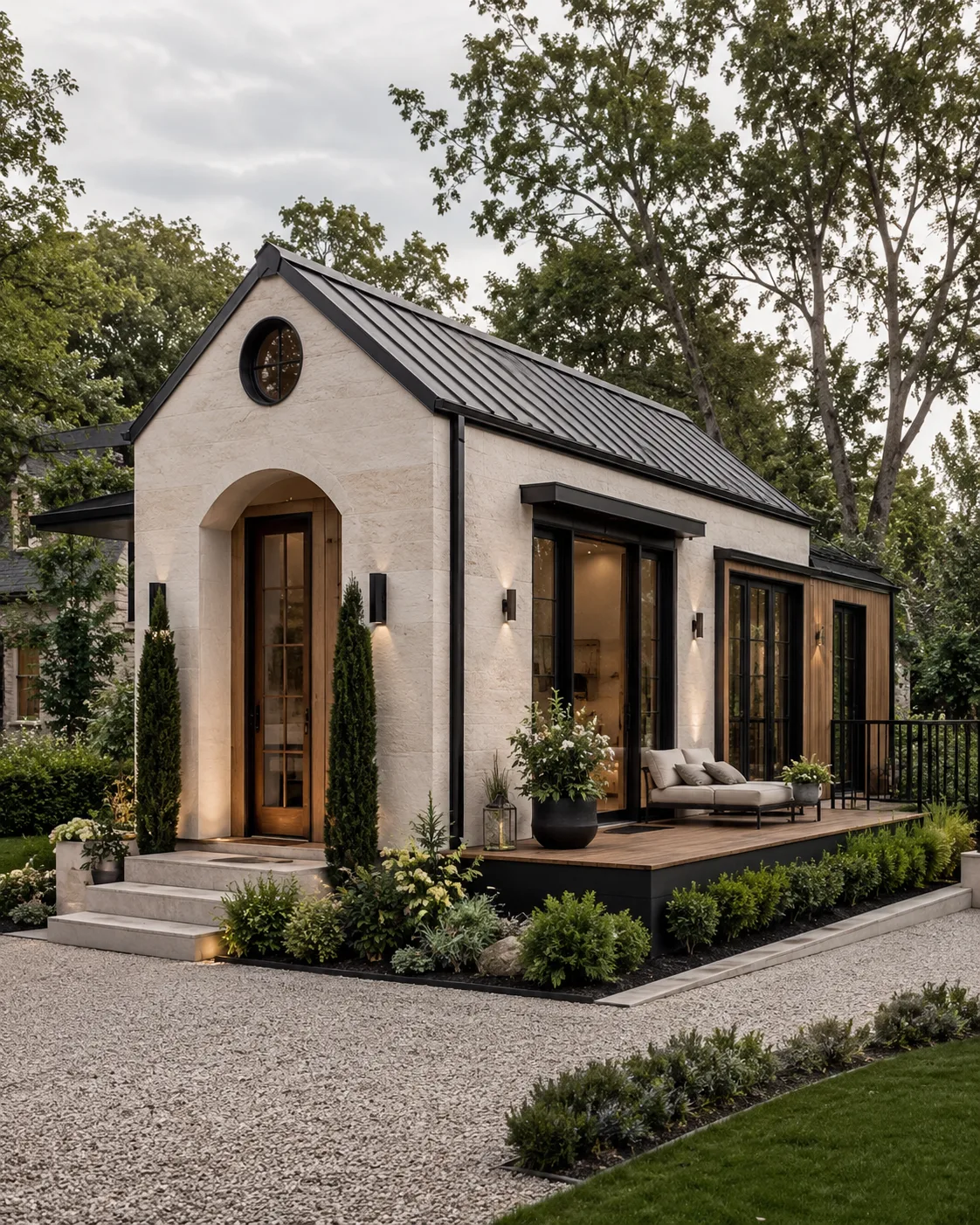 Tiny house installée durablement comme résidence sur un terrain constructible