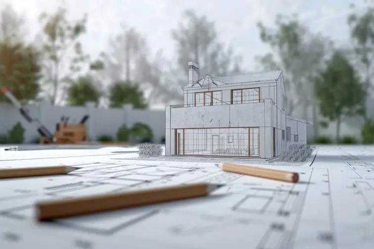 Plans techniques d'exécution d'une maison