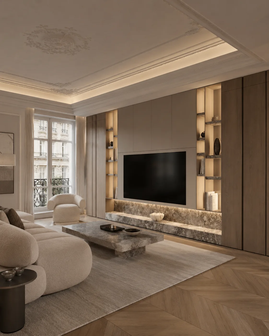 Rénovation lourde d'un appartement, refonte de la distribution et des réseaux