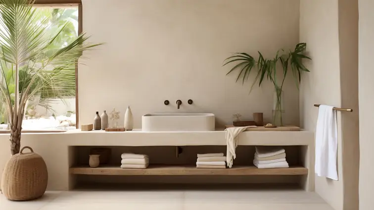 Petite salle de bain optimisée avec receveur extra-plat